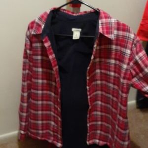 Button up plaid longsleeve